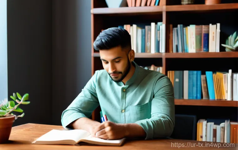 심리적 고통을 극복하기 위한 내면의 지혜 - A Serene Morning of Reflection**
A young South Asian woman, dressed in a modest yet comfortable shal...